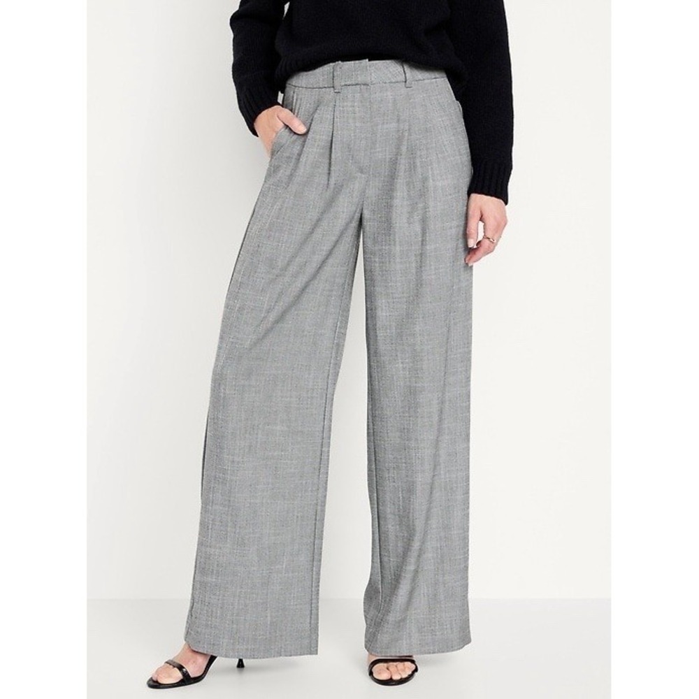 Old Navy XXL Tall‎ Extra High Waisted Taylor Super Wide Leg Trouser Suit Pants